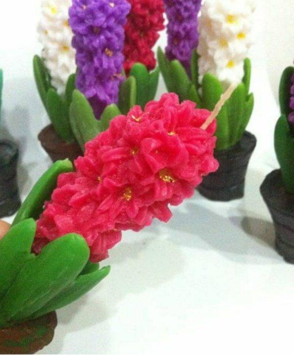 قالب سیلیکونی شمع سان سیلیکون مدل سنبل ارتفاع 15 سانتی متر