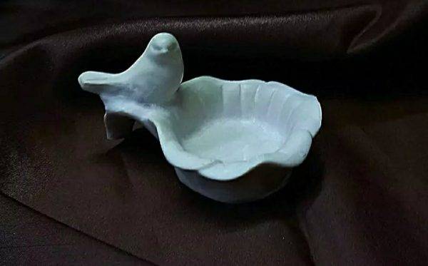 قالب سیلیکونی سنگ مصنوعی سان سیلیکون ظرف هفت‌سین پرنده دار