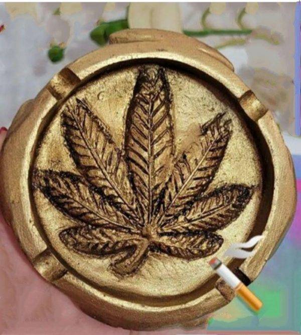 قالب سیلیکونی سنگ مصنوعی سان سیلیکون طرح زیرسیگاری برگ