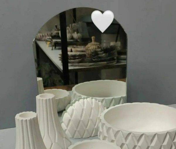 قالب سیلیکونی سنگ مصنوعی سان سیلیکون طرح پایه آینه لوزی