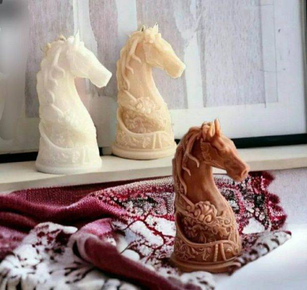 قالب سیلیکونی شمع سان سیلیکون طرح کاوالی