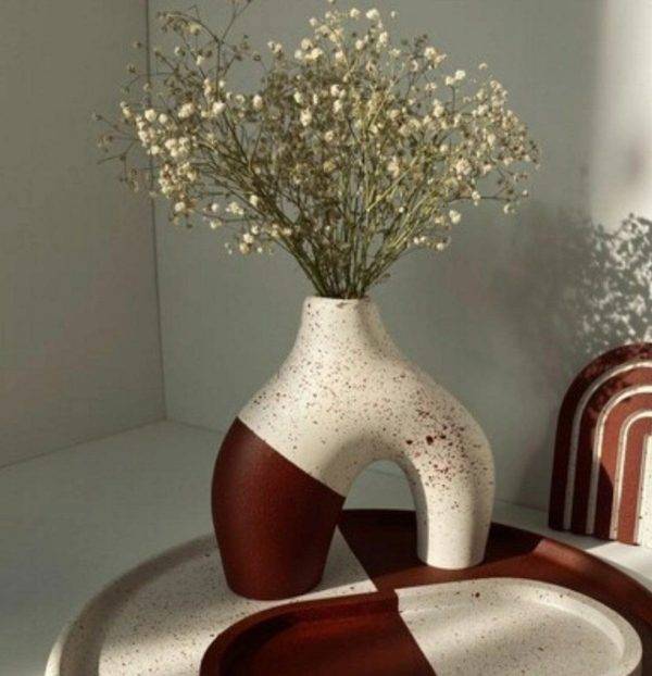 قالب سیلیکونی سنگ مصنوعی سان سیلیکون طرح گلدان پافیلی