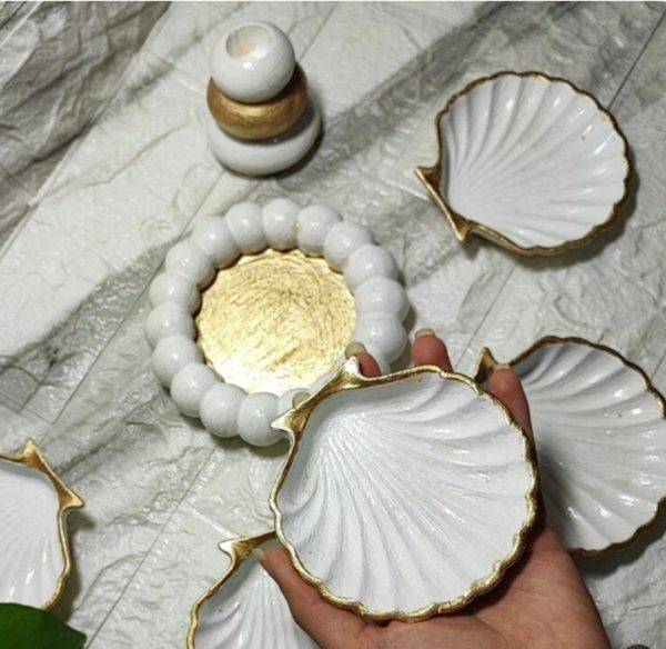 قالب سیلیکونی سنگ مصنوعی سان سیلیکون طرح ظرف صدف