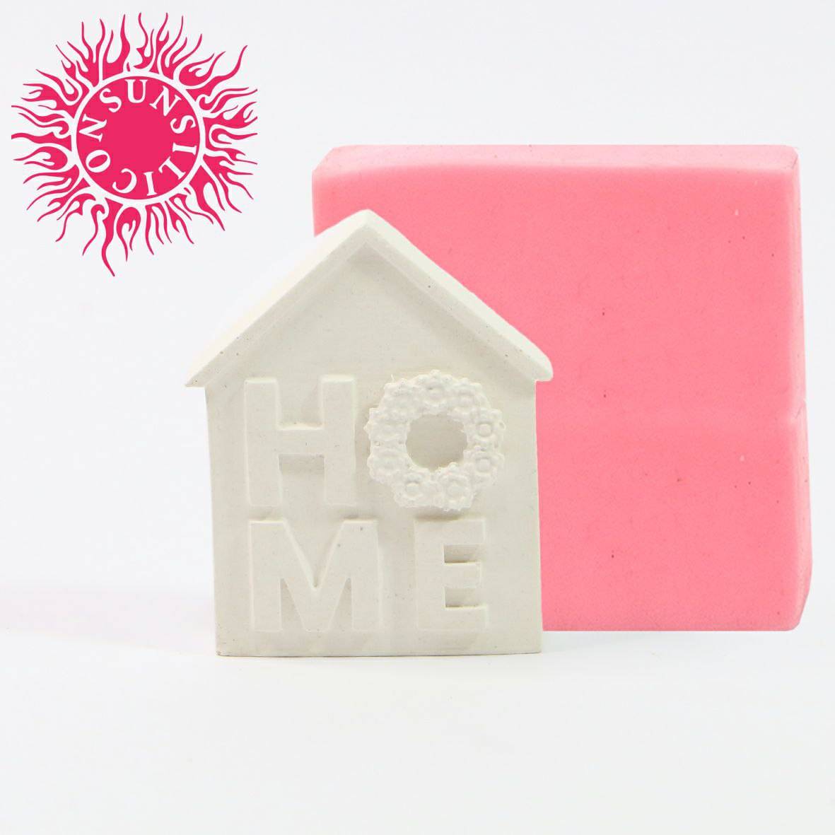 قالب سیلیکونی شمع سان سیلیکون طرح کلبه (HOME)