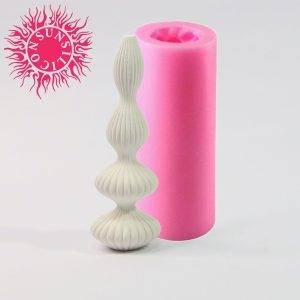 قالب سیلیکونی شمع سان سیلیکون طرح خمره ای شیاردار (مراکشی)