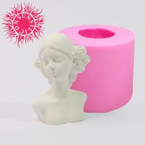 قالب سیلیکونی شمع سان سیلیکون طرح آنا(ژاژا)