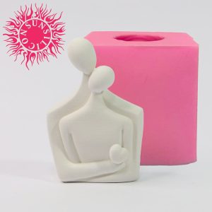 قالب سیلیکونی شمع سان سیلیکون طرح همدم(زوج)