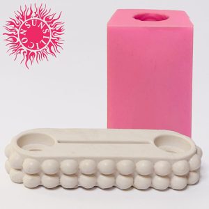 قالب سیلیکونی سنگ مصنوعی سان سیلیکون طرح جا آینه مرواریدی