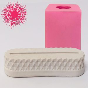 قالب سیلیکونی سنگ مصنوعی سان سیلیکون طرح جا آینه لوزی