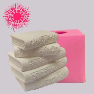 قالب سیلیکونی شمع طرح کتاب